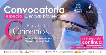 Noticias: Convocatoria especial Ciencias Biomédicas